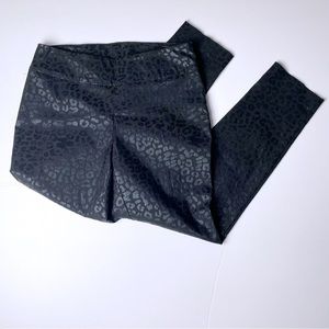 Black Soft Surroundings Leopard Pants